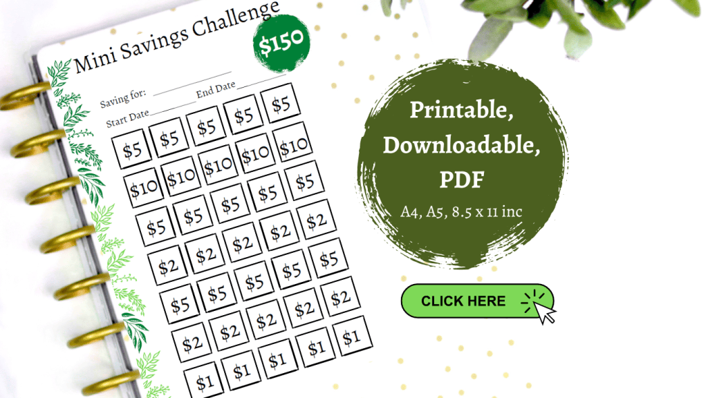 $150  Mini Savings Challenge