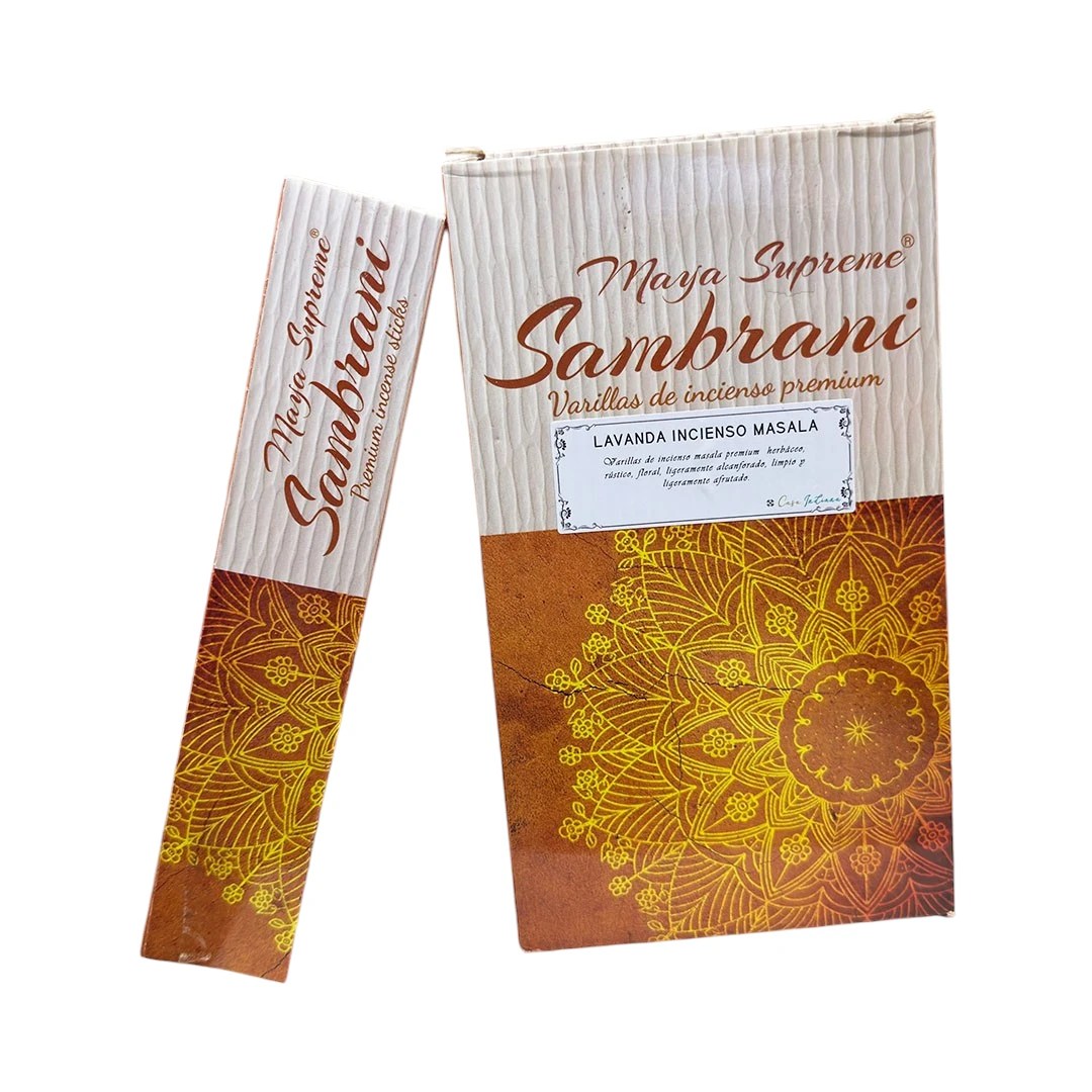 Incienso Maya Supreme Sambrani Aroma Lavanda Dokavari Chile