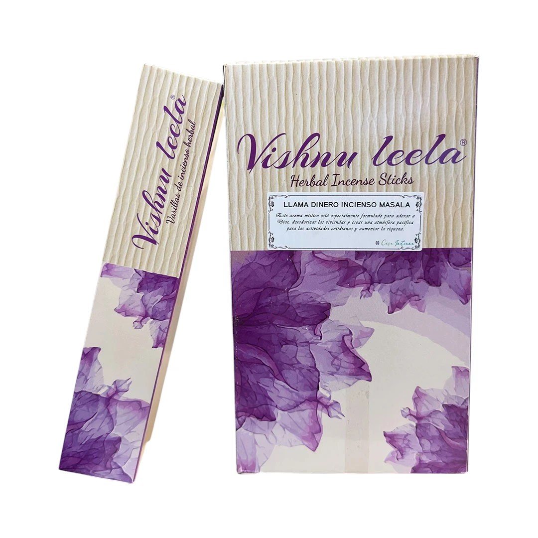 Incienso Vishnu Leela Herbal Essence Llama Dinero Dokavari Chile