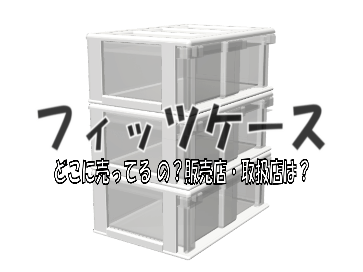 フィッツケースはどこに売ってる？販売店・取扱店は？ホームセンターならどこで買える？ | どこで買えるの？どこで売ってるの？