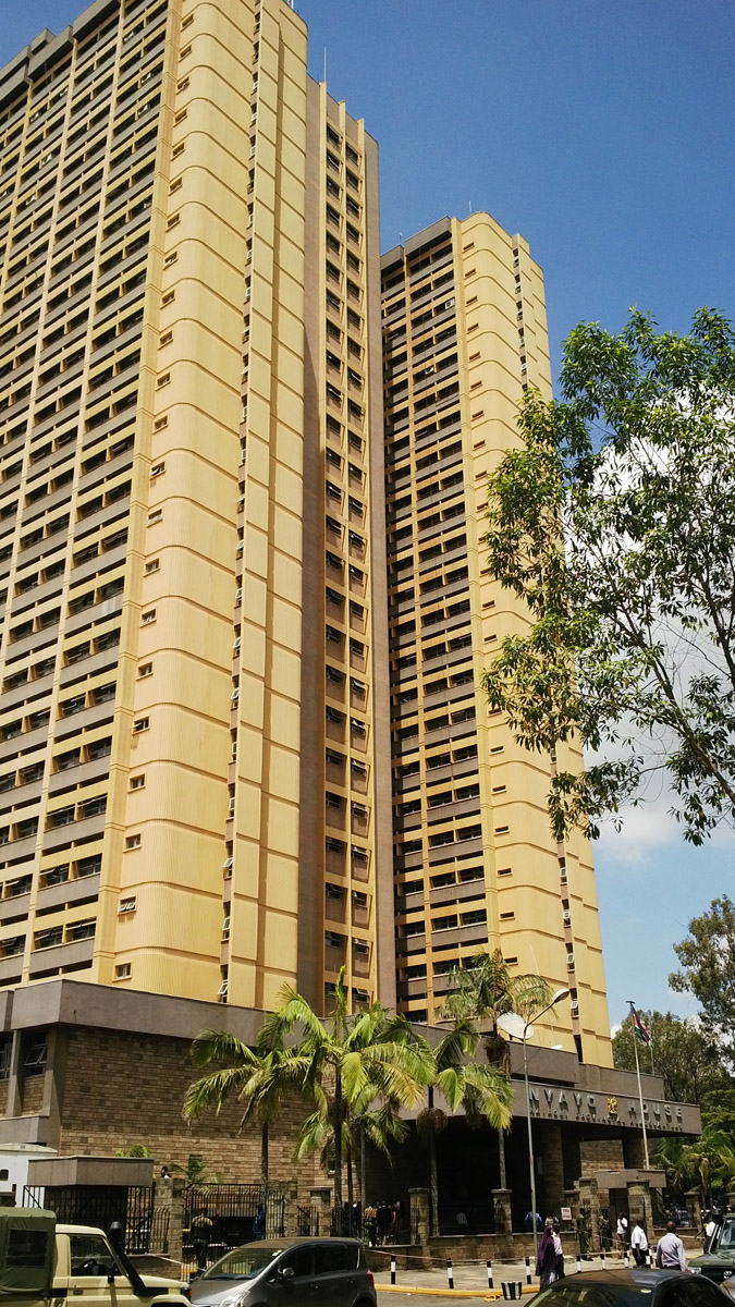 The notorious Nyayo House with its basement cells, where political prisoners were kept and torured in the late 80s and early 90s