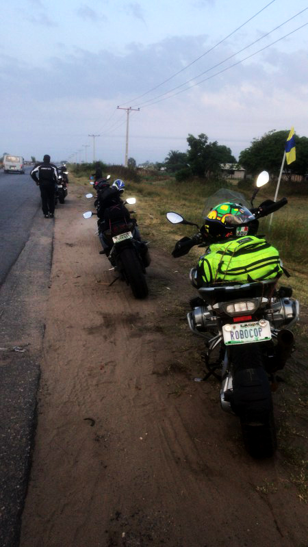 Regrouping half-way to the Nigerian border