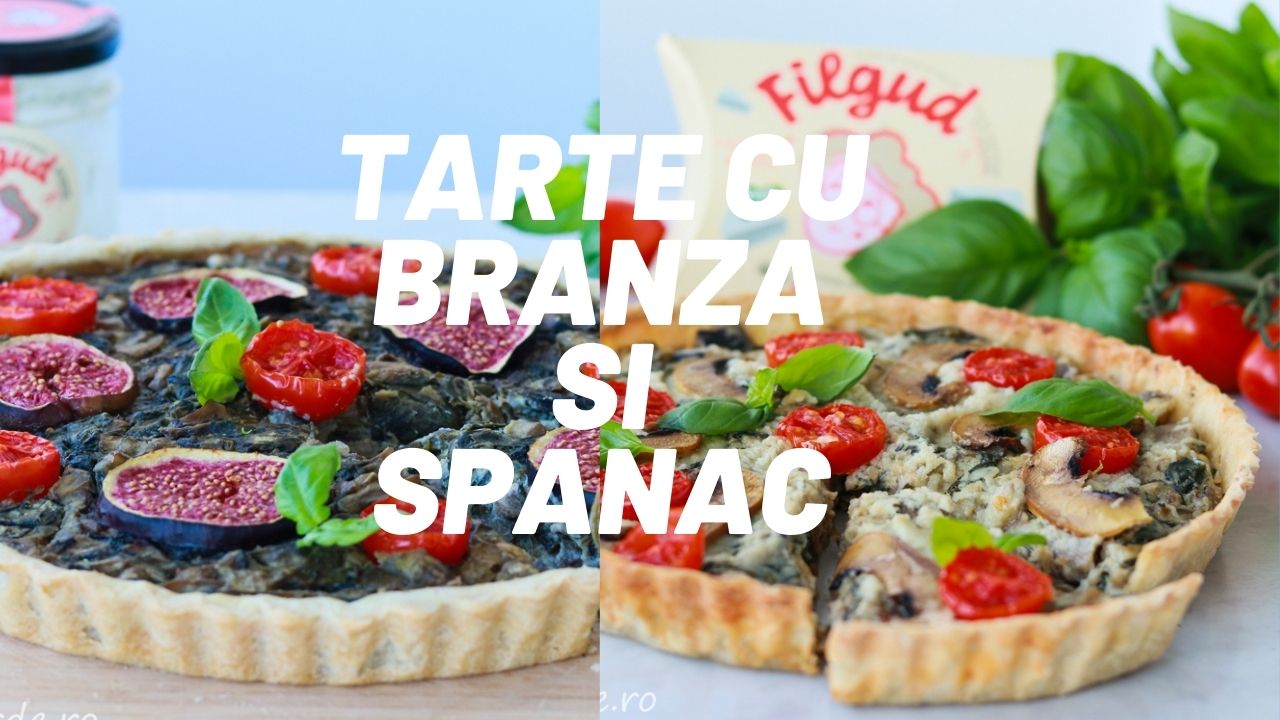 Tarta cu branza si spanac