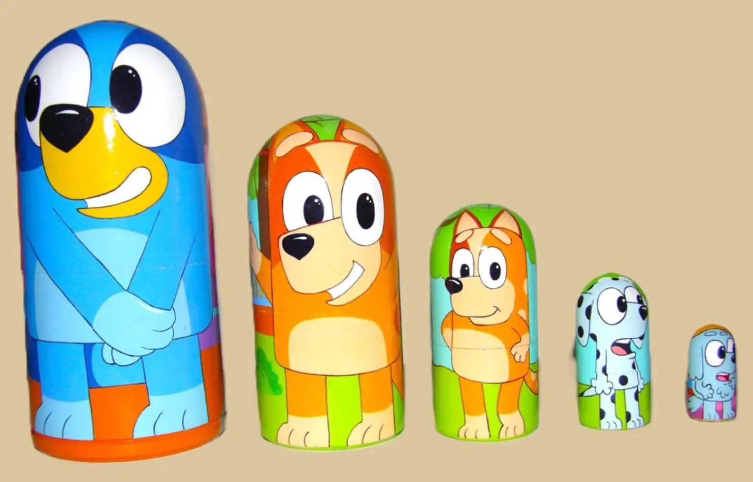 Bluey nesting doll handmade