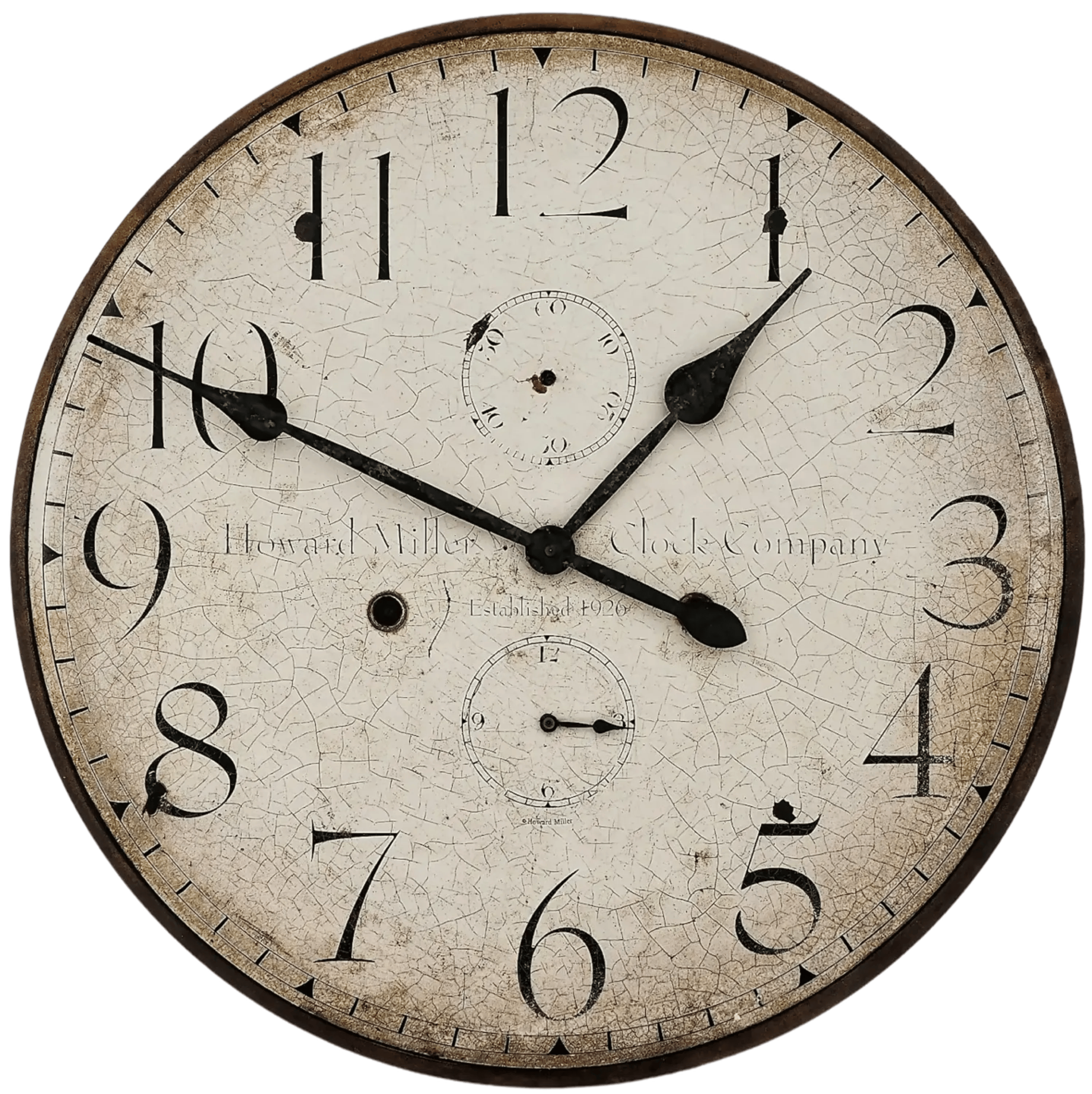 An old-fashioned wall clock