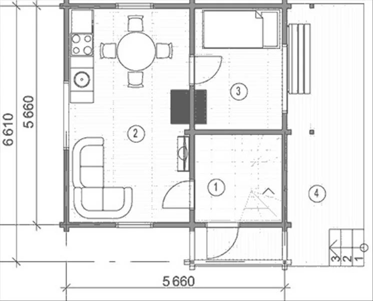 Проекты деревянных домов 6*6 2 этажа