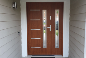 Front Doors With Side Panel Glass Panel Double Doors