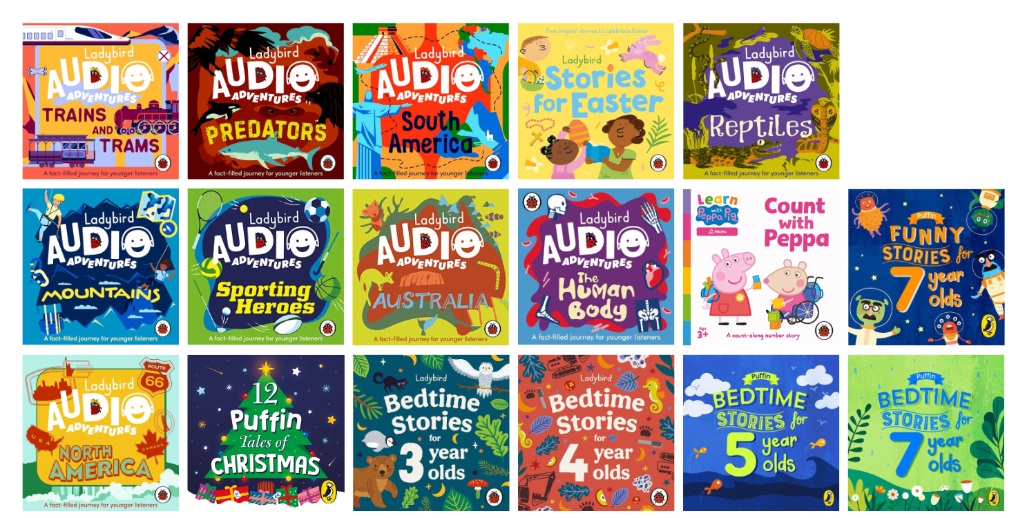 Audio books written by Dom Conlon for Ladybird Books.