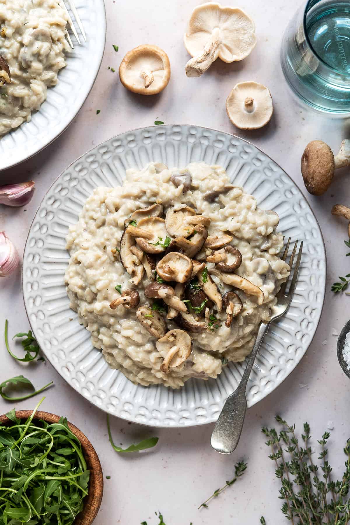photo Mixed Mushroom Risotto With Truffle Oil vegan mushroom risotto with truffle oil