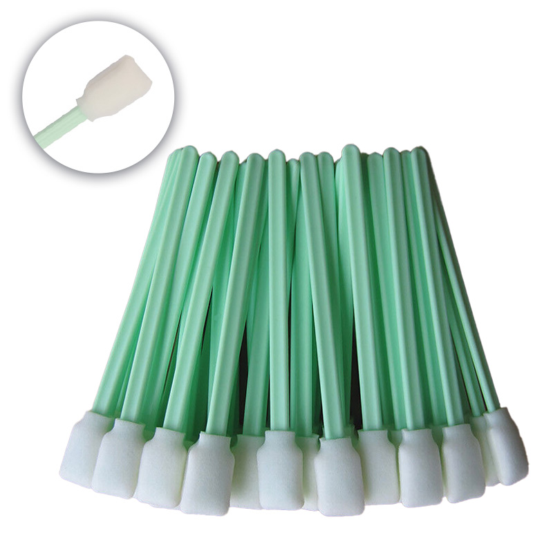 50Pcs Bag Foam Tip Sponge Cleaning Swab Sticks for Inkjet Printer / Optical Lens