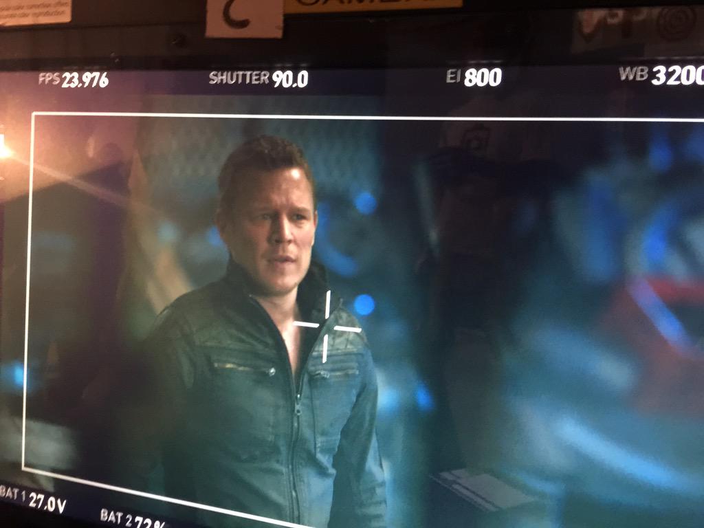 Chris Egan on screen (tweeted by @DeranSarafian)