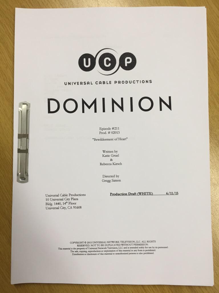 Episode 2x11 - tweeted by @GreggLSimon