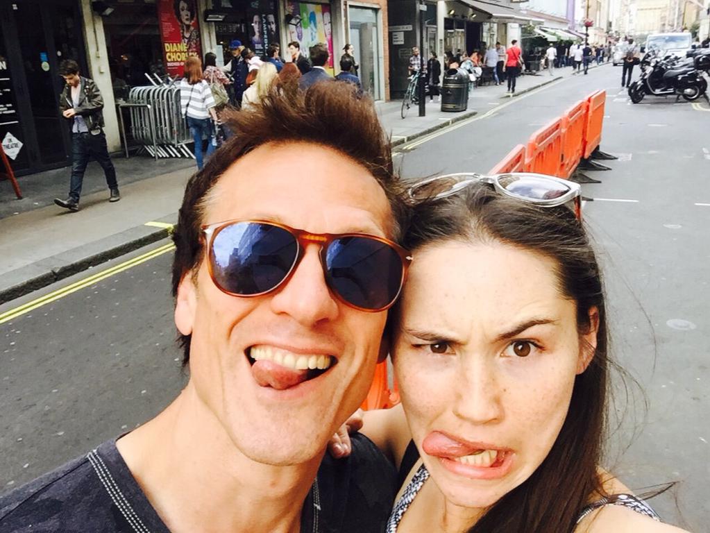 Simon and Chrissy - tweeted by @Roxanne_Mckee