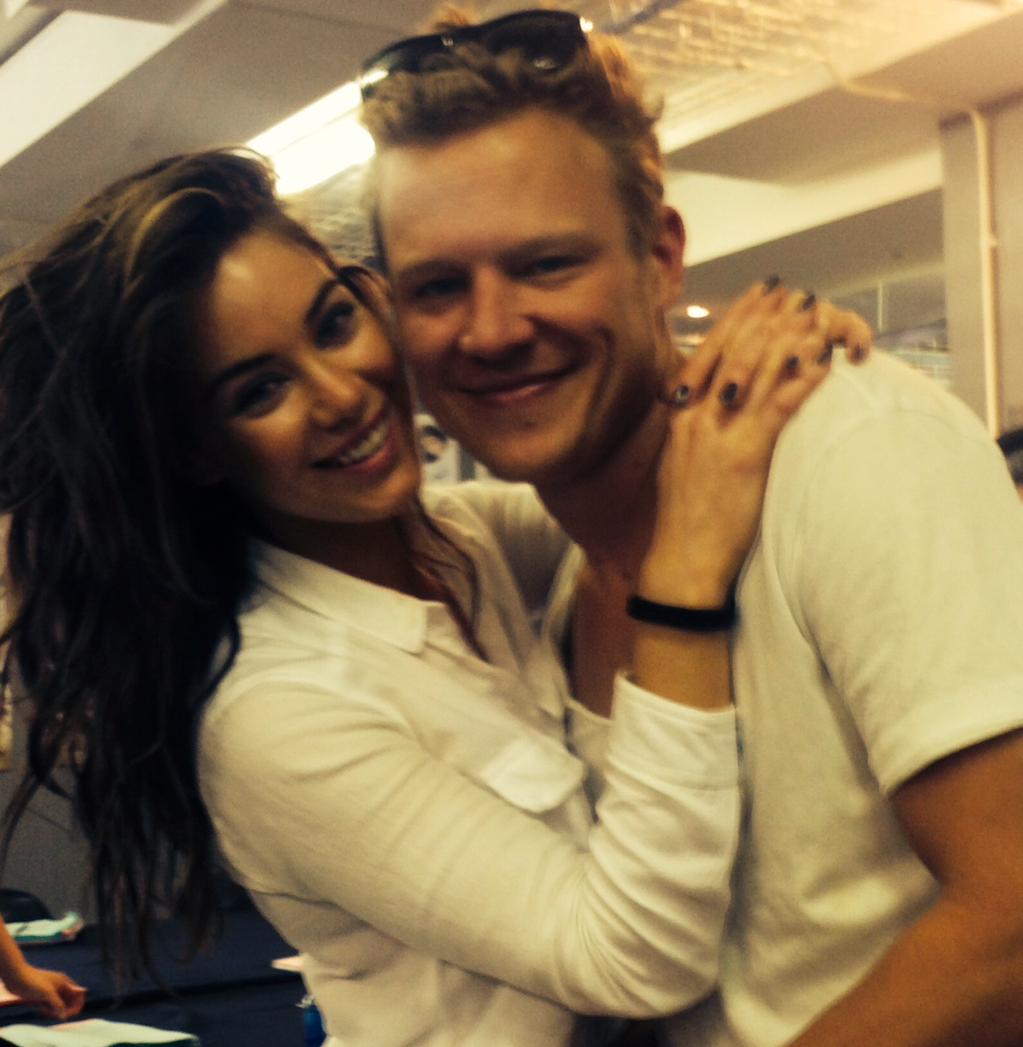 Chris and Rox at the table read (tweeted by @Roxanne_Mckee)