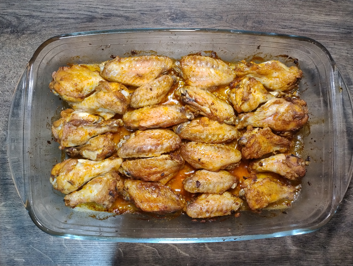 Alitas picantes al horno