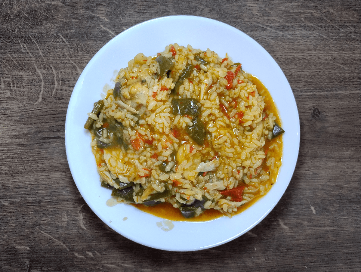 Arroz caldoso con pollo