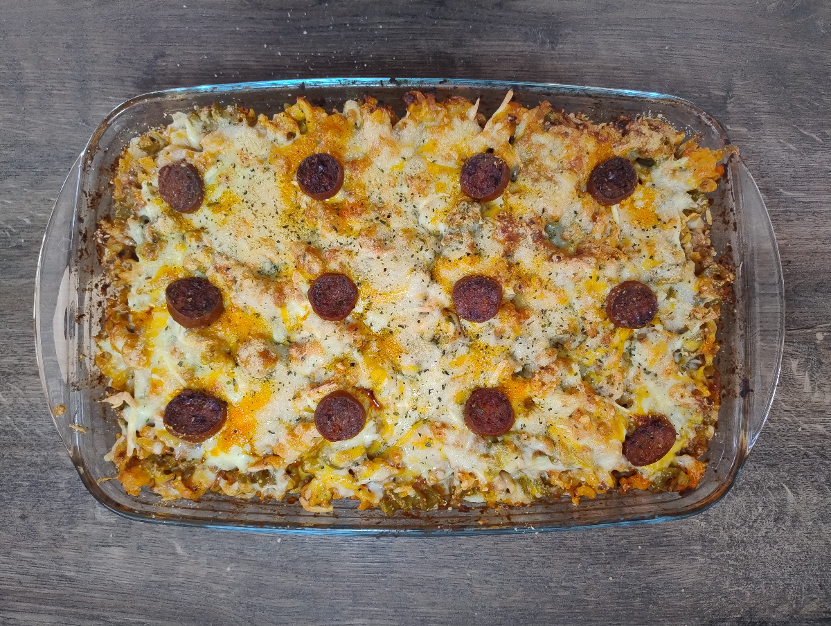 Pasta boloñesa al horno