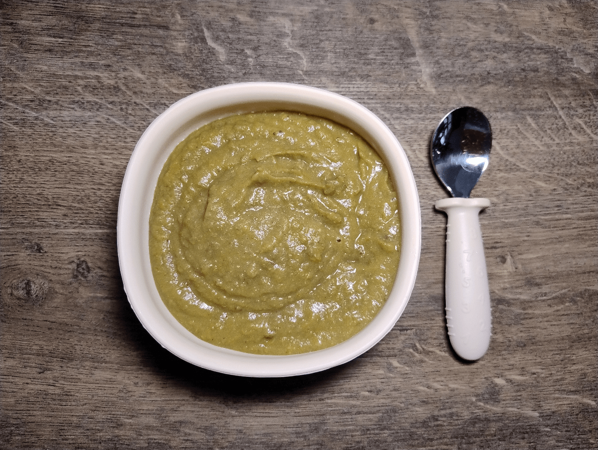 Puré de lentejas con brócoli