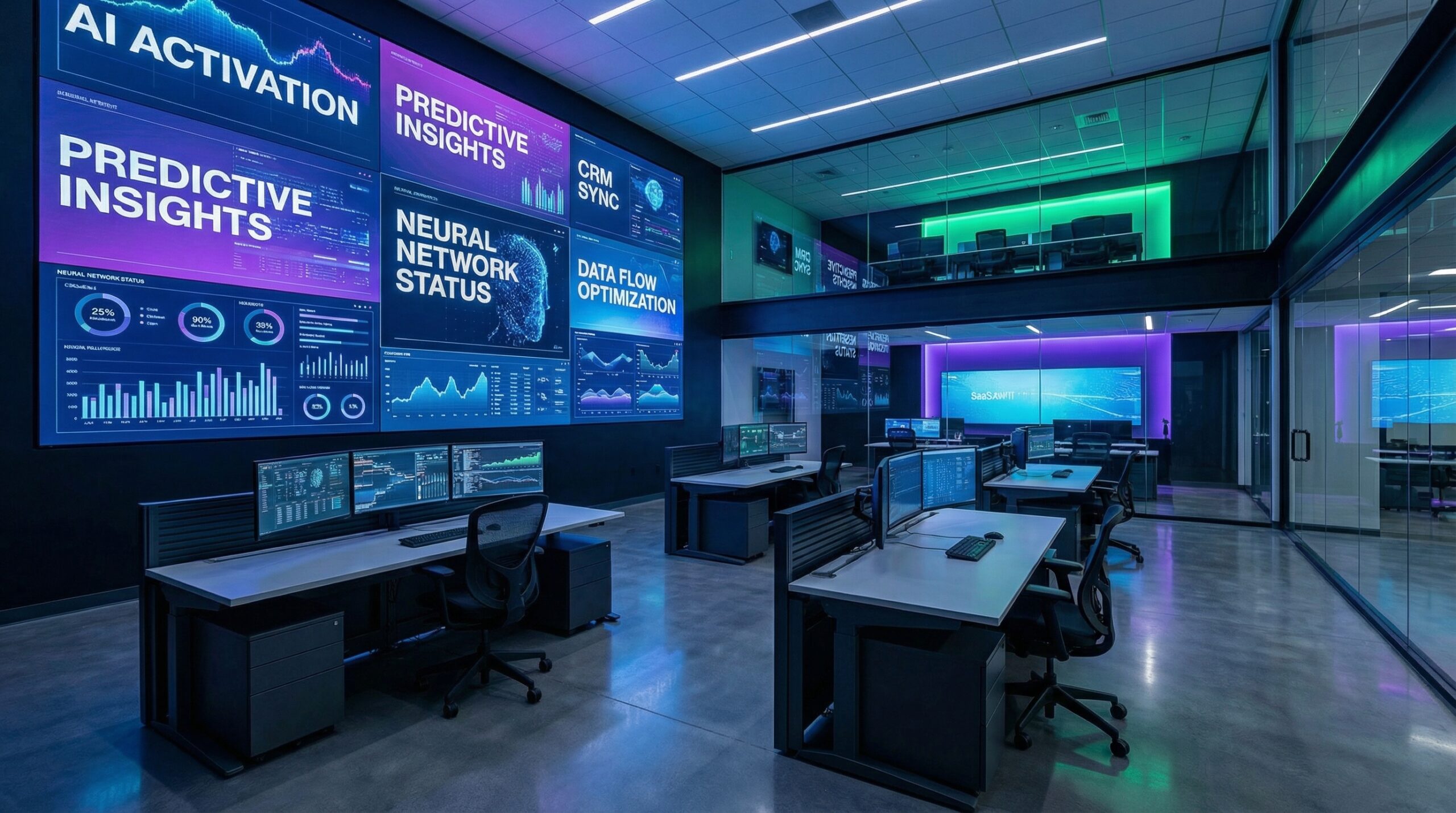 ai driven saas activation dashboards in modern command center