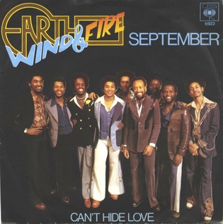 cover for 7" single for Earth, Wind & Fire's 1978 song "September."