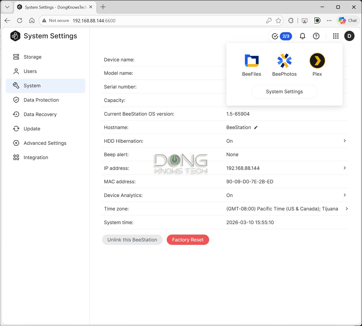 BeeStation Plus System