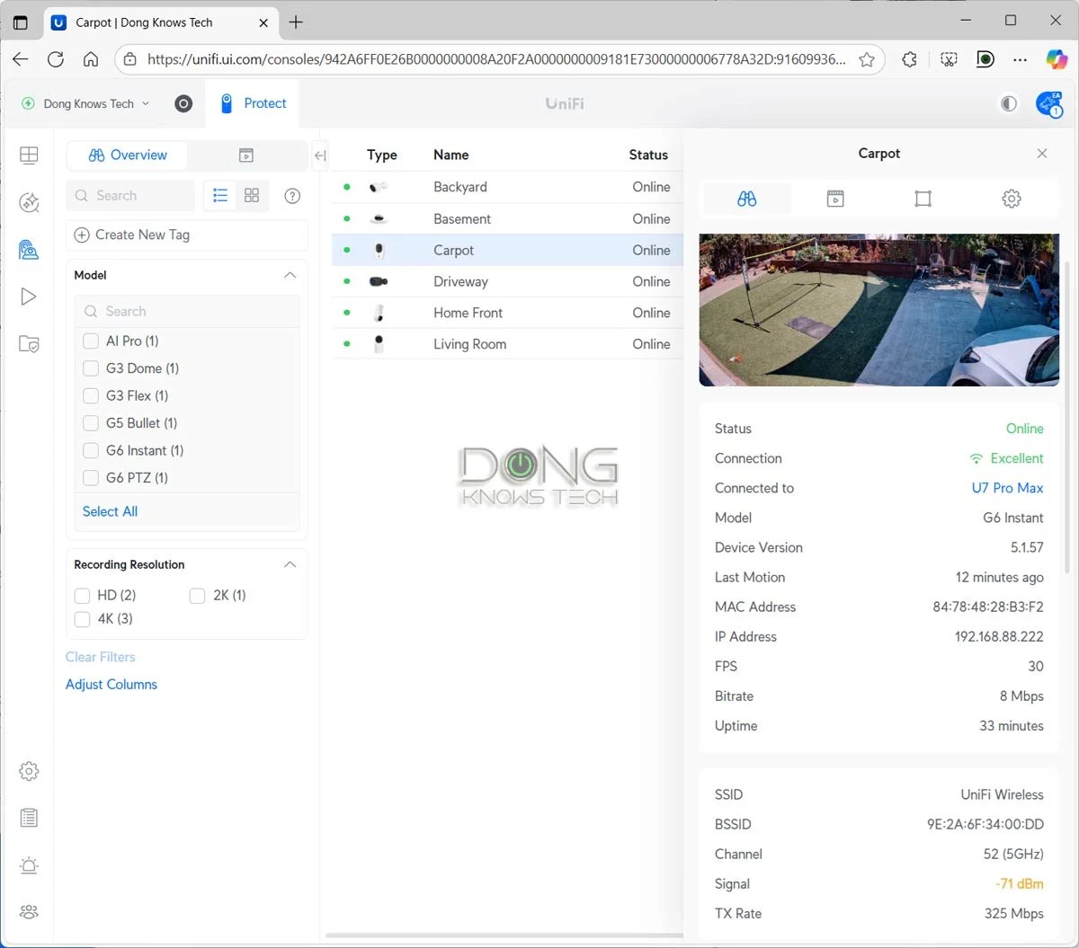 Ubiquiti UniFi Protect Review (vs. Synology Surveillance Station): Arguably the Best Surveillance System for the Home 8 UniFi Protect Camera Status