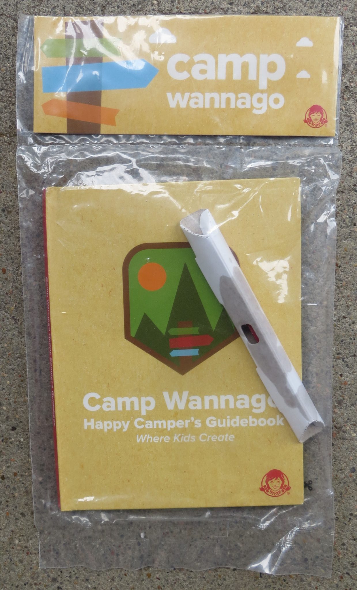 Wendy's CAMP WANNAGO HAPPY CAMPER GUIDEBOOK & CRAYON