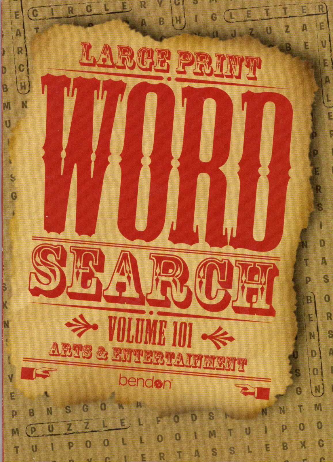 LARGE PRINT WORD SEARCH, Volume 101 - Arts & Entertainment