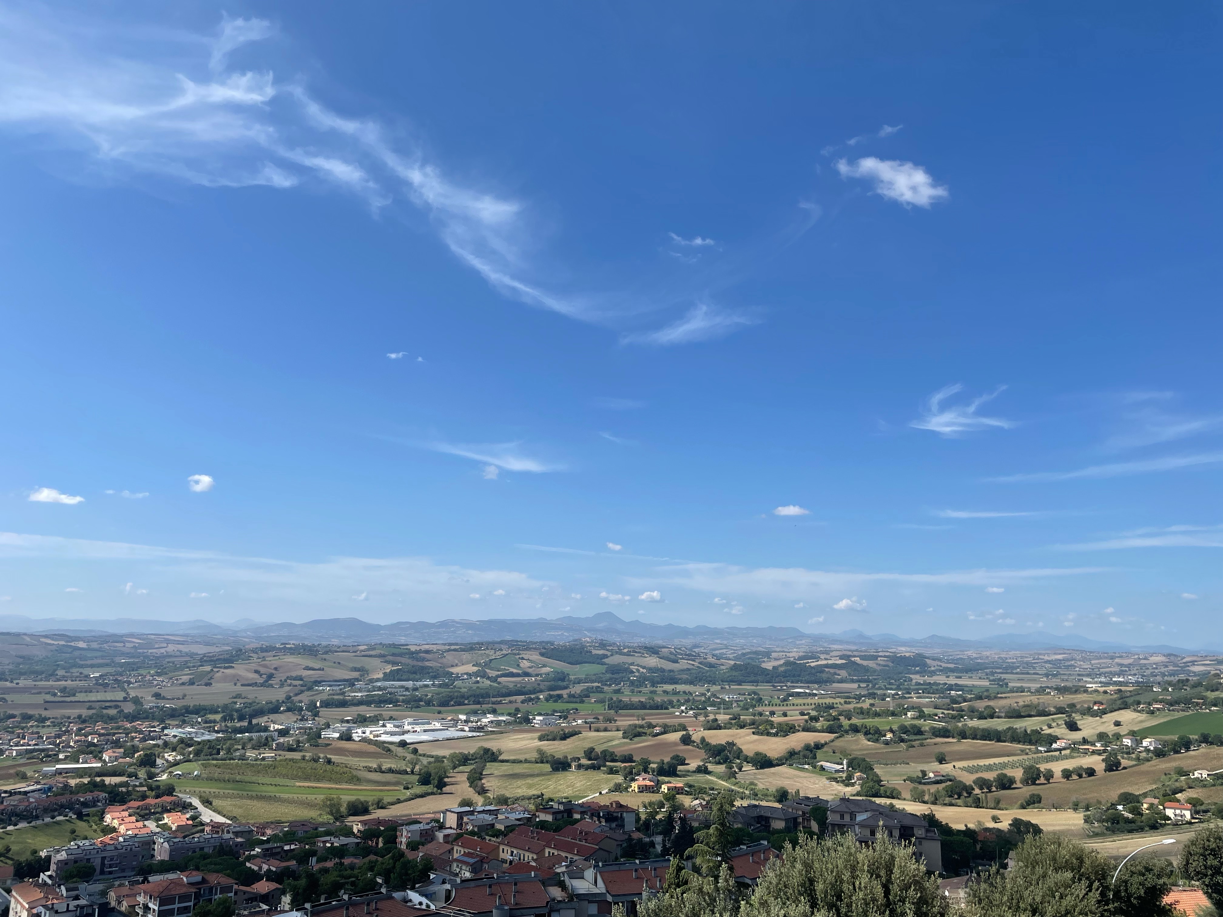 Il panorama da Piazza Nuova