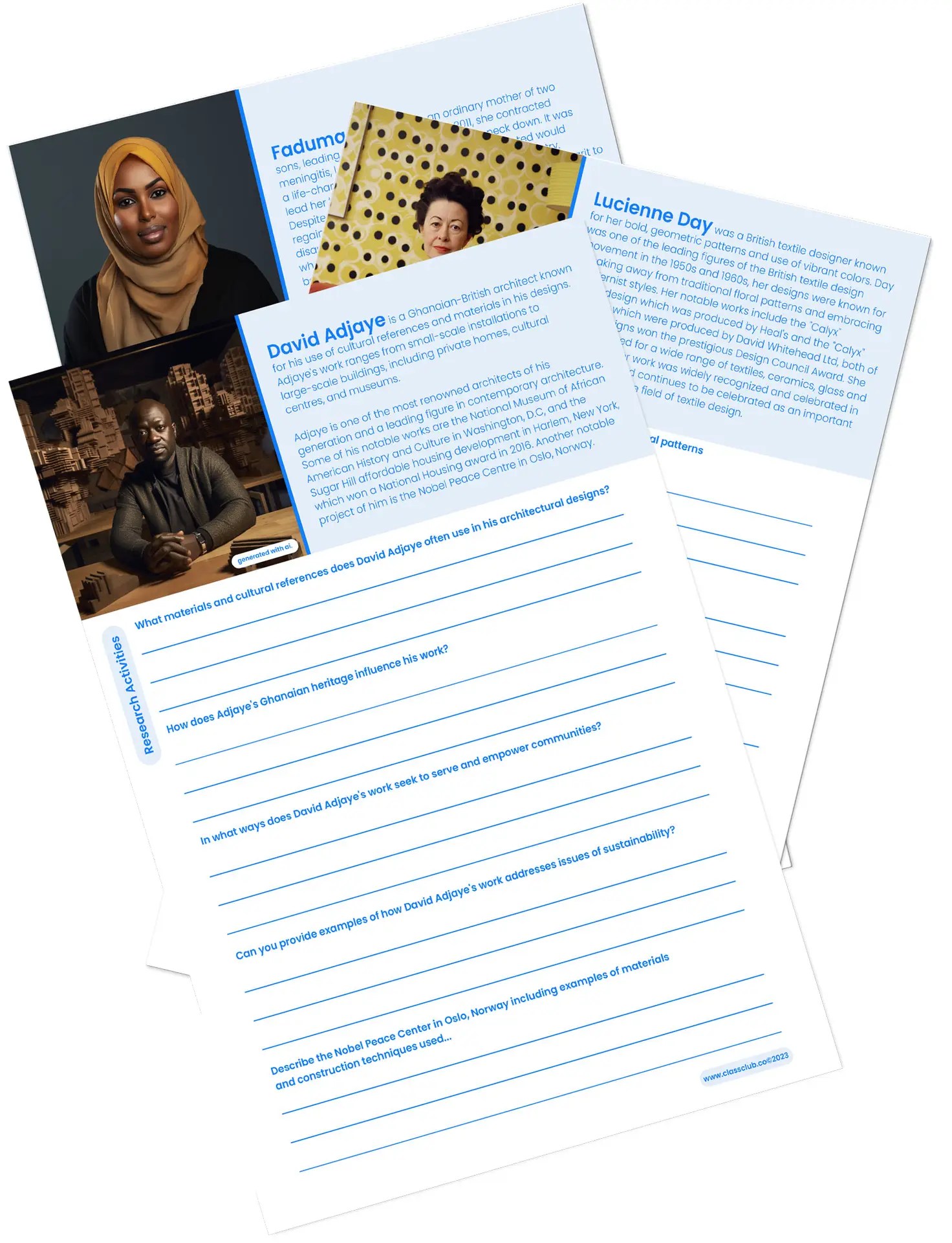 Creators worksheet