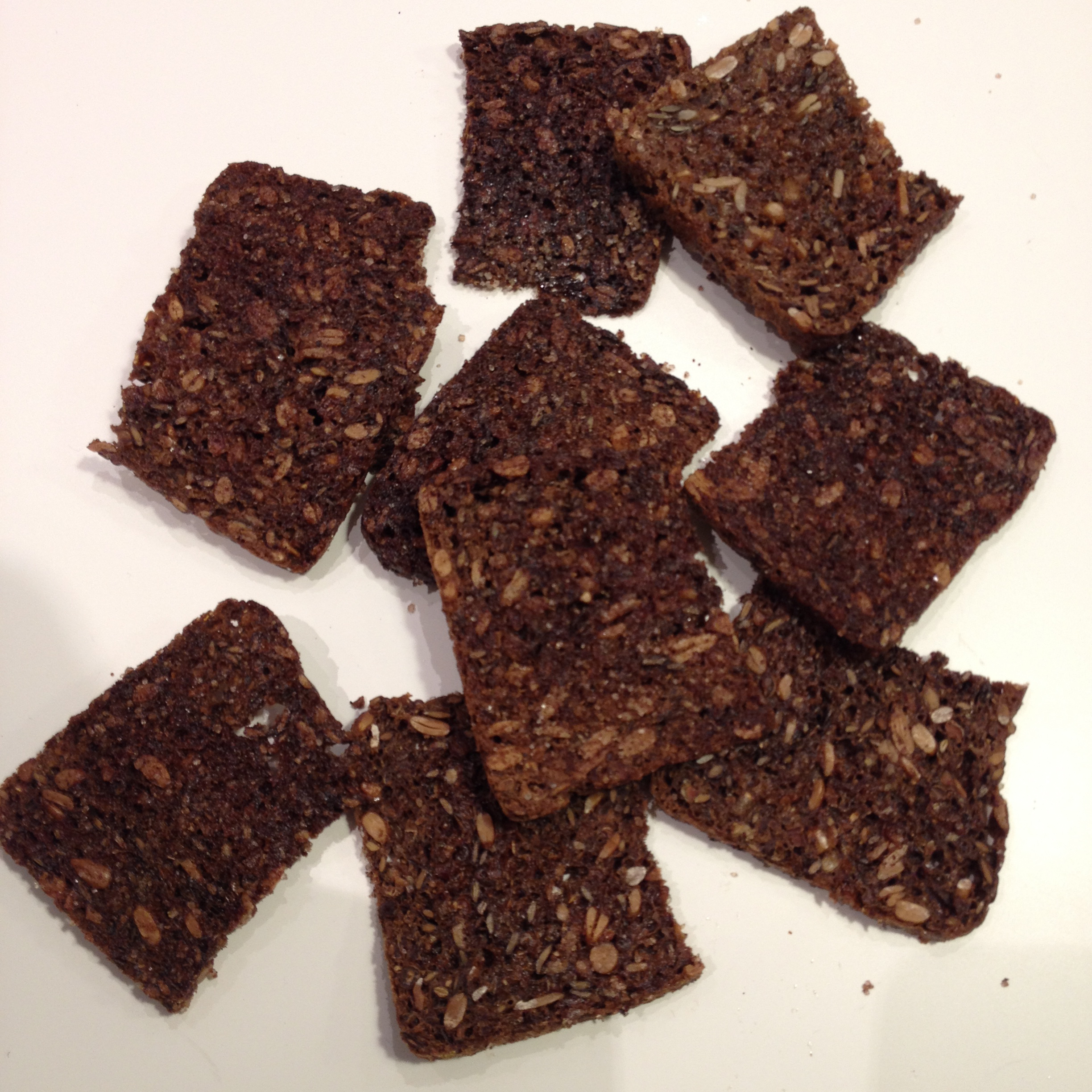 Sprøde rugbrødschips