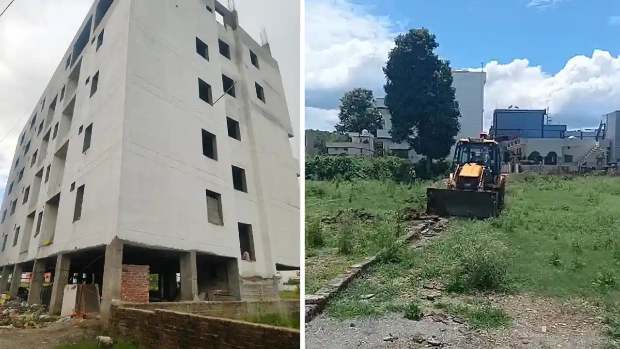एमडीडीए ने देहरादून और ऋषिकेश में की बड़ी कार्रवाई, चार बीघा कॉलोनी ध्वस्त और बहुमंजिला इमारत सील