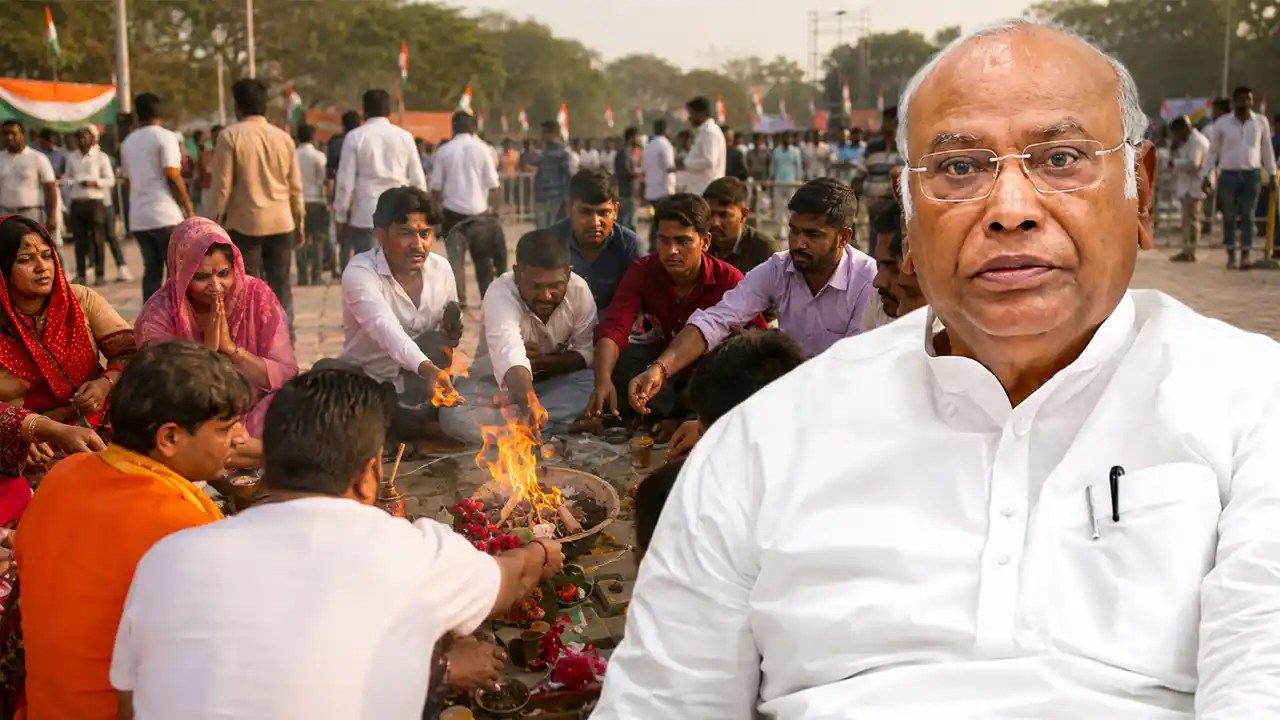 Congress Protests Purification Yagya After Kharge Rally in Haldwani