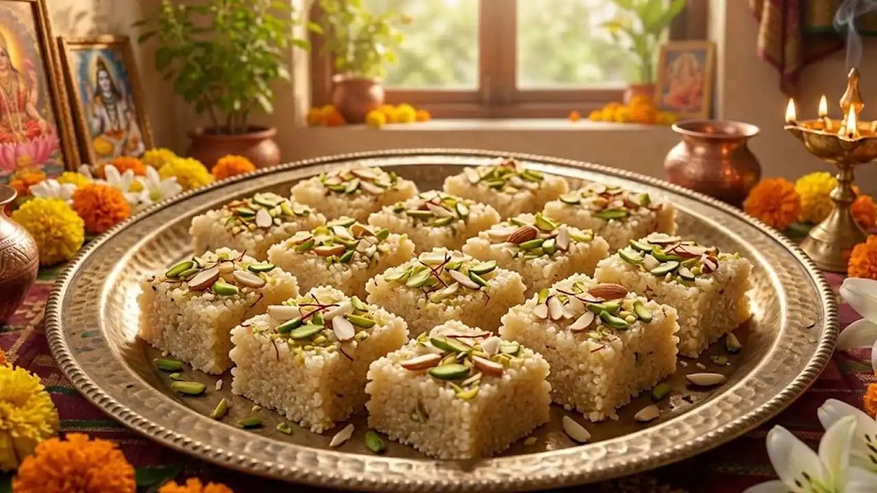 Samak Rice Burfi Recipe