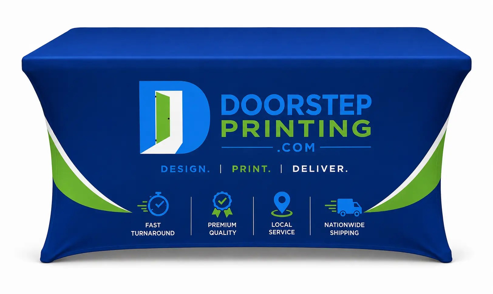 Stretch fabric table cloth printing for trade shows in Detroit, MI