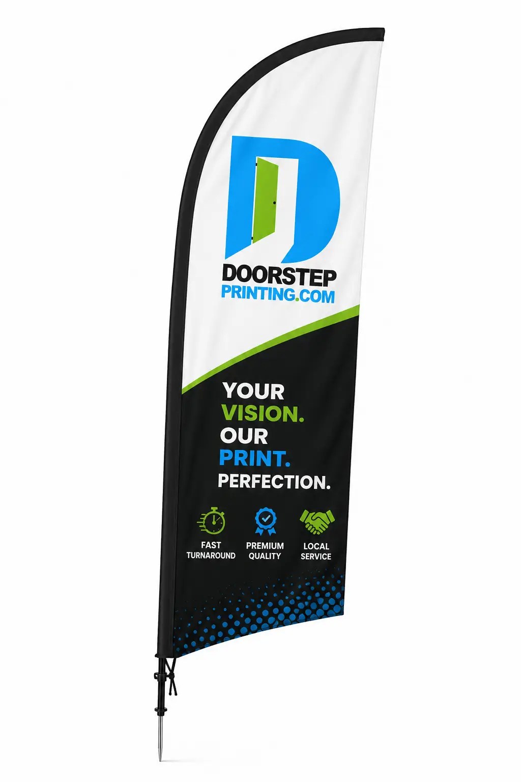 Custom printed flags for businesses and events in Detroit, MI