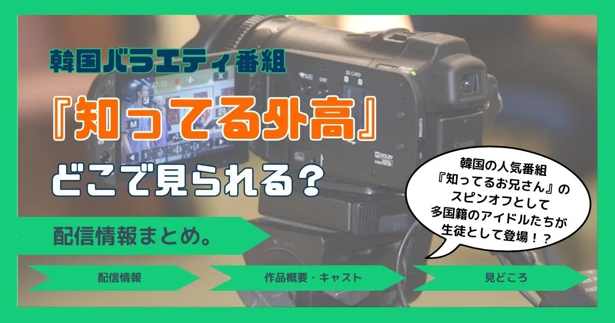 韓国ドラマ「知ってる外高」配信記事アイキャッチ。