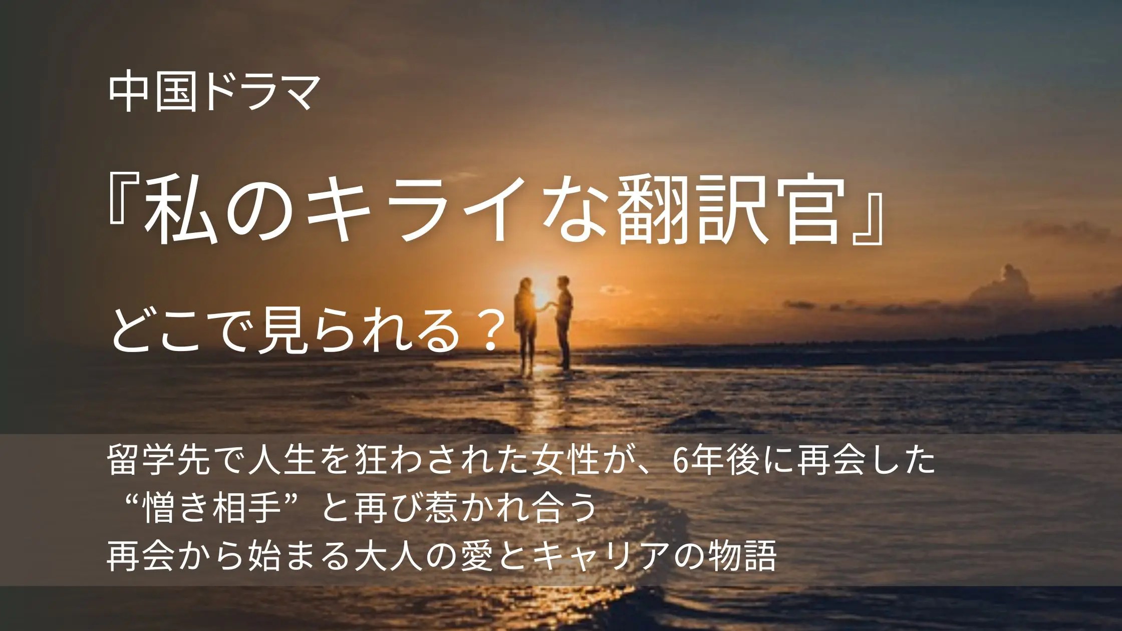 中国ドラマ「私のキライな翻訳官」配信記事アイキャッチ。