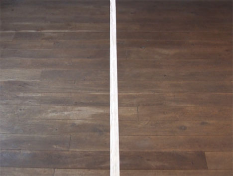 Eating thin: extremely skinny dining room table design