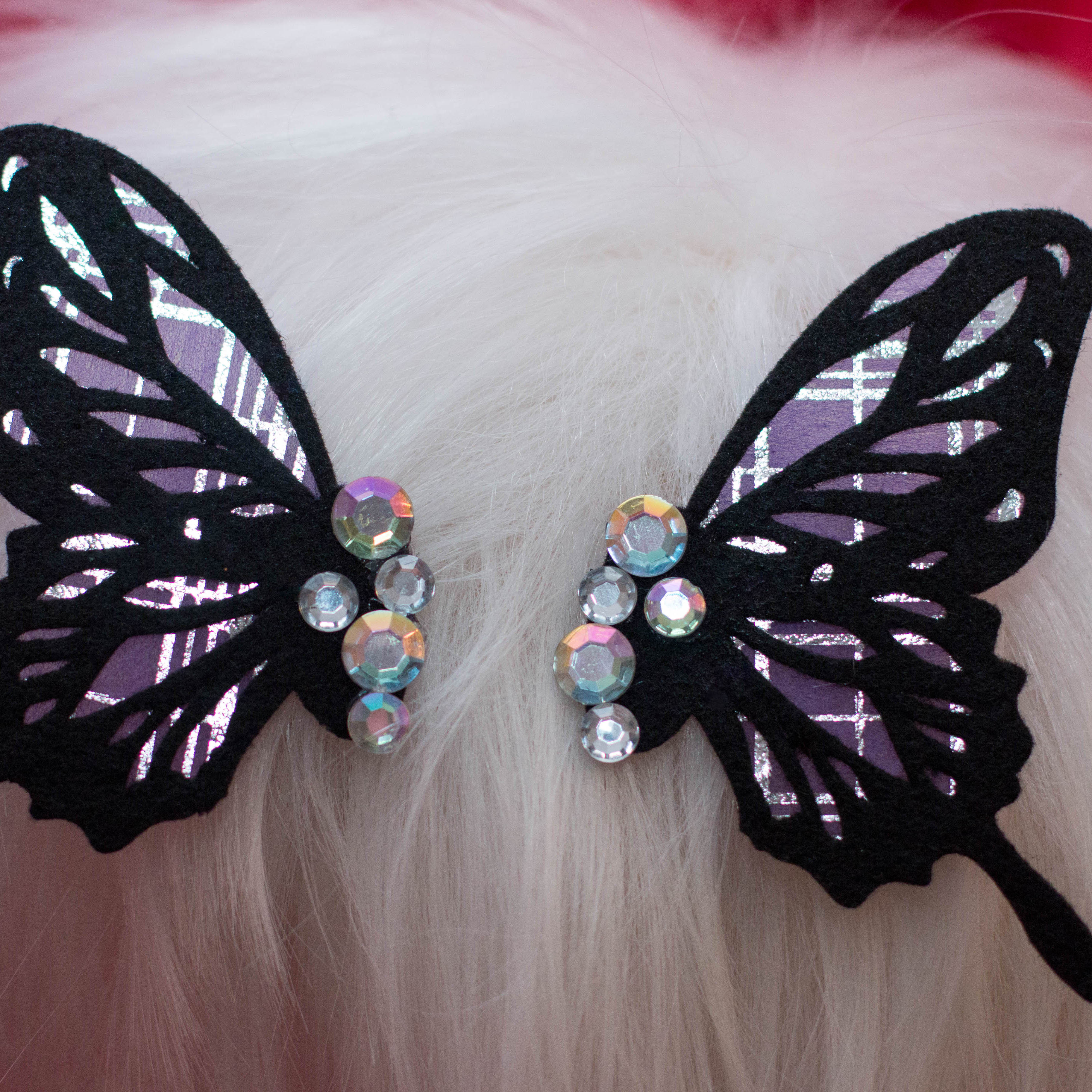 Gem Butterfly Hair Clips - More colors available!