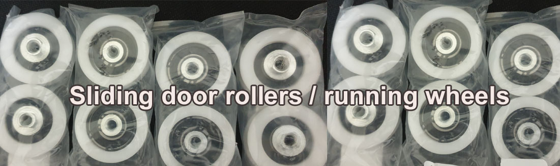 Sliding door rollers or running wheels