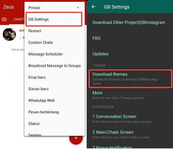 Download gb wa terbaru 2021 tema foto sendiri apk untuk android. Gb Whatsapp Apk Mod Pro Versi Terbaru Dosenpintar Com