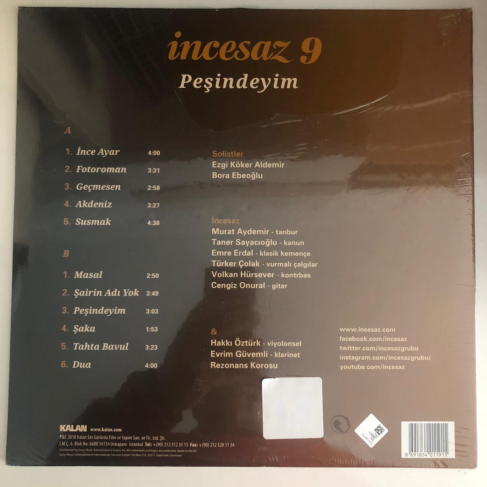 İncesaz - 9 / Peşindeyim Plak