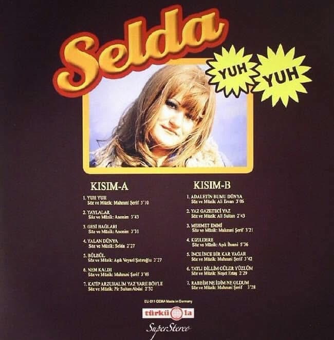 Selda Bağcan - Yuh Yuh (Almanya Türküola Baskı) Plak