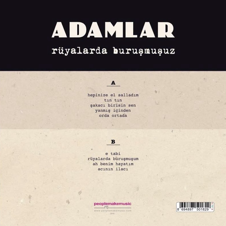 Adamlar - Rüyalarda Buruşmuşuz (Renkli Özel Baskı) Plak