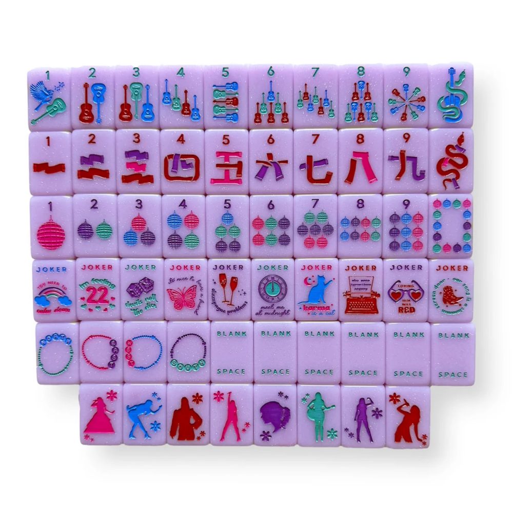 Taylor's Tiles Mahjong Tiles + Tile Pouch + Dice