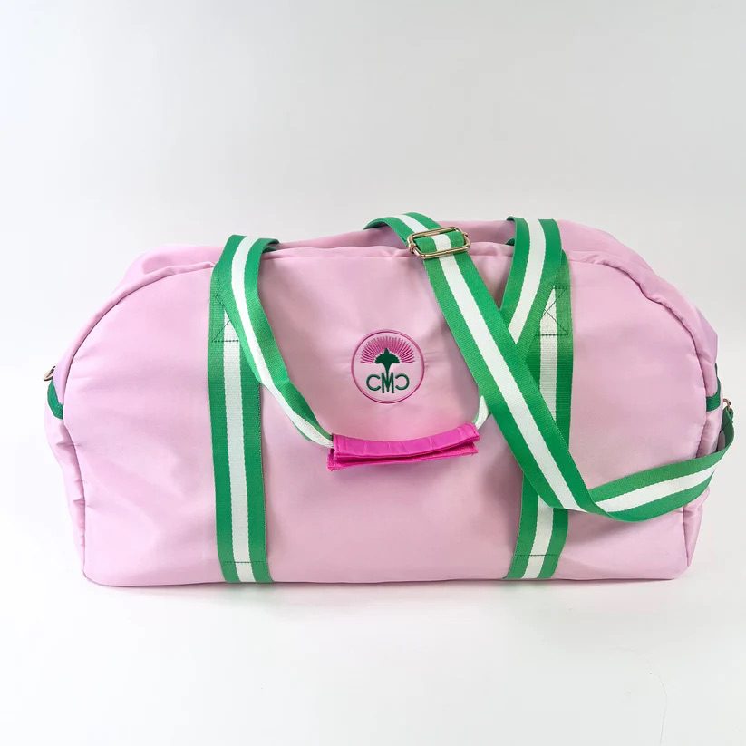 The Club Tote Bag- Sporty Mahjong Tote w/ Crossbody Strap & Slide Through Mat Straps