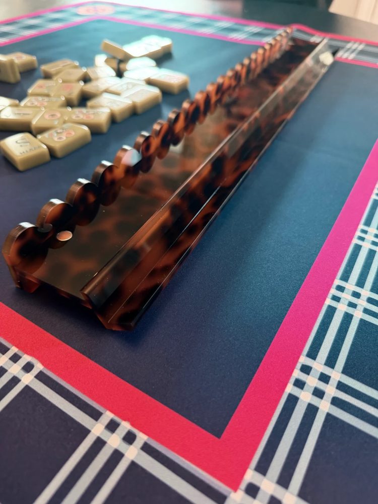 Tortoiseshell Acrylic Mahjong Racks