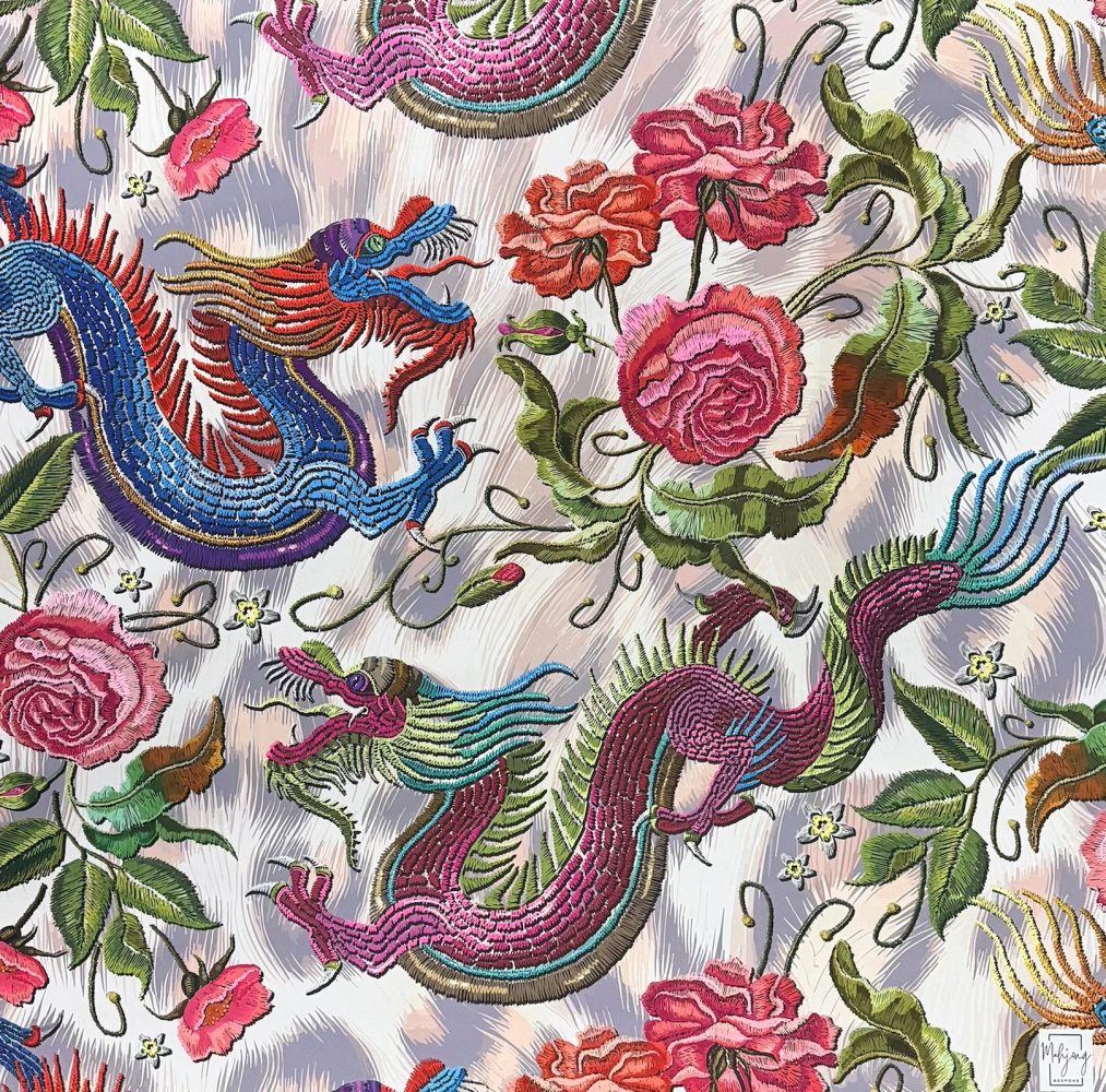 YEAR OF THE DRAGON MAT - AMPED-UP GREY