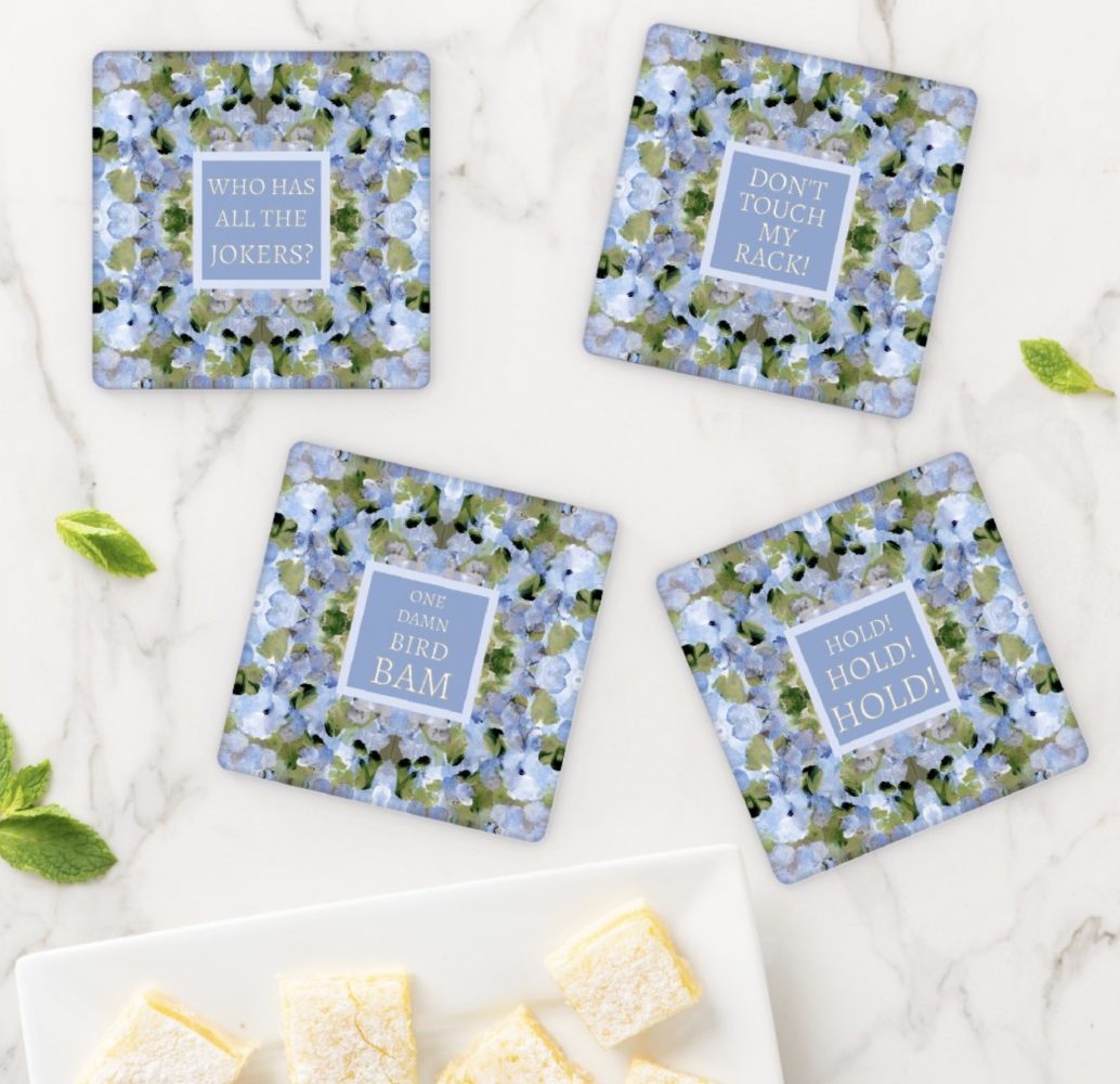 Hydrangea Bliss Mahjong Coasters
